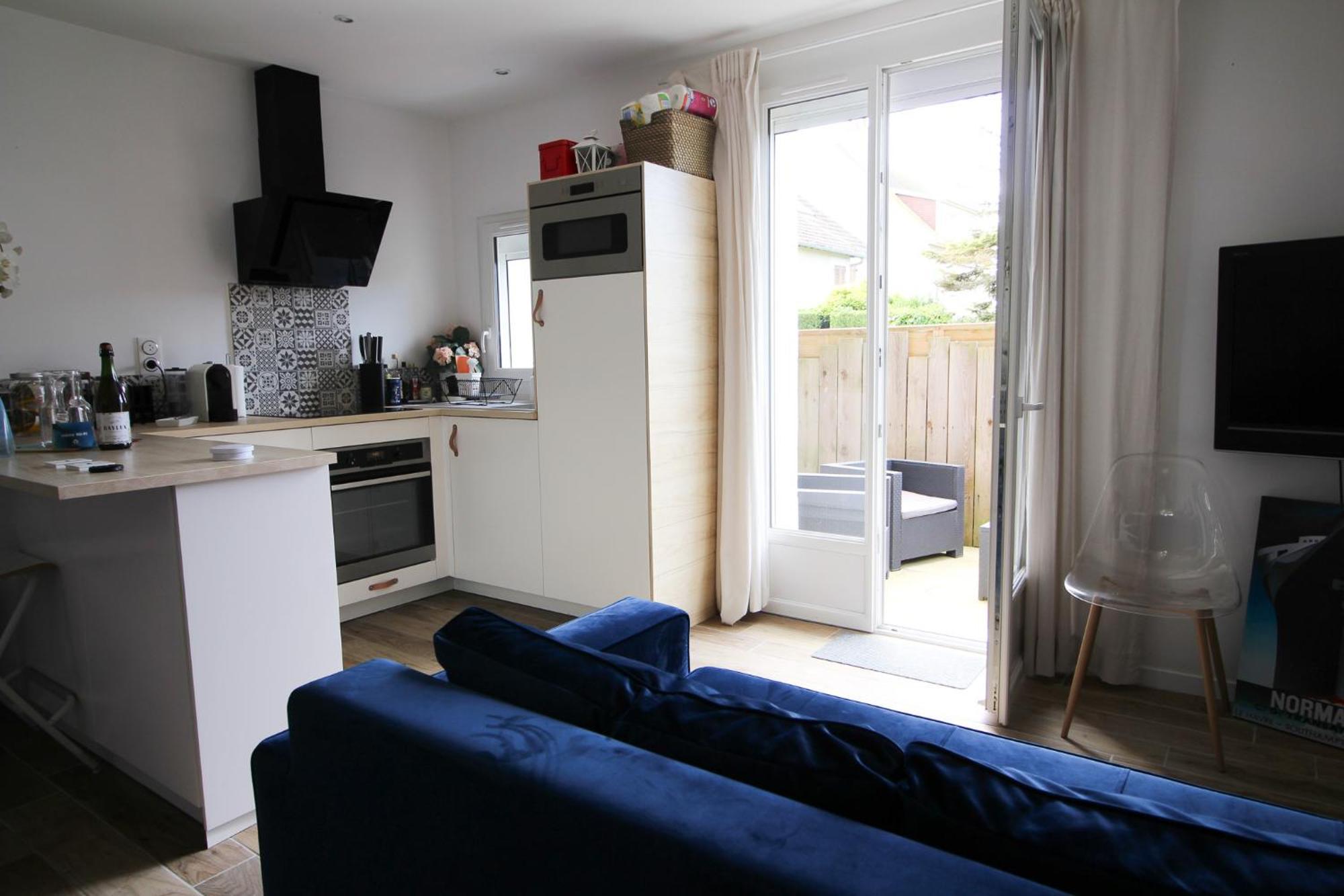 Appartement Avec Terrasse Privee, Plage A Pied Saint-Aubin-Sur-Mer  Esterno foto