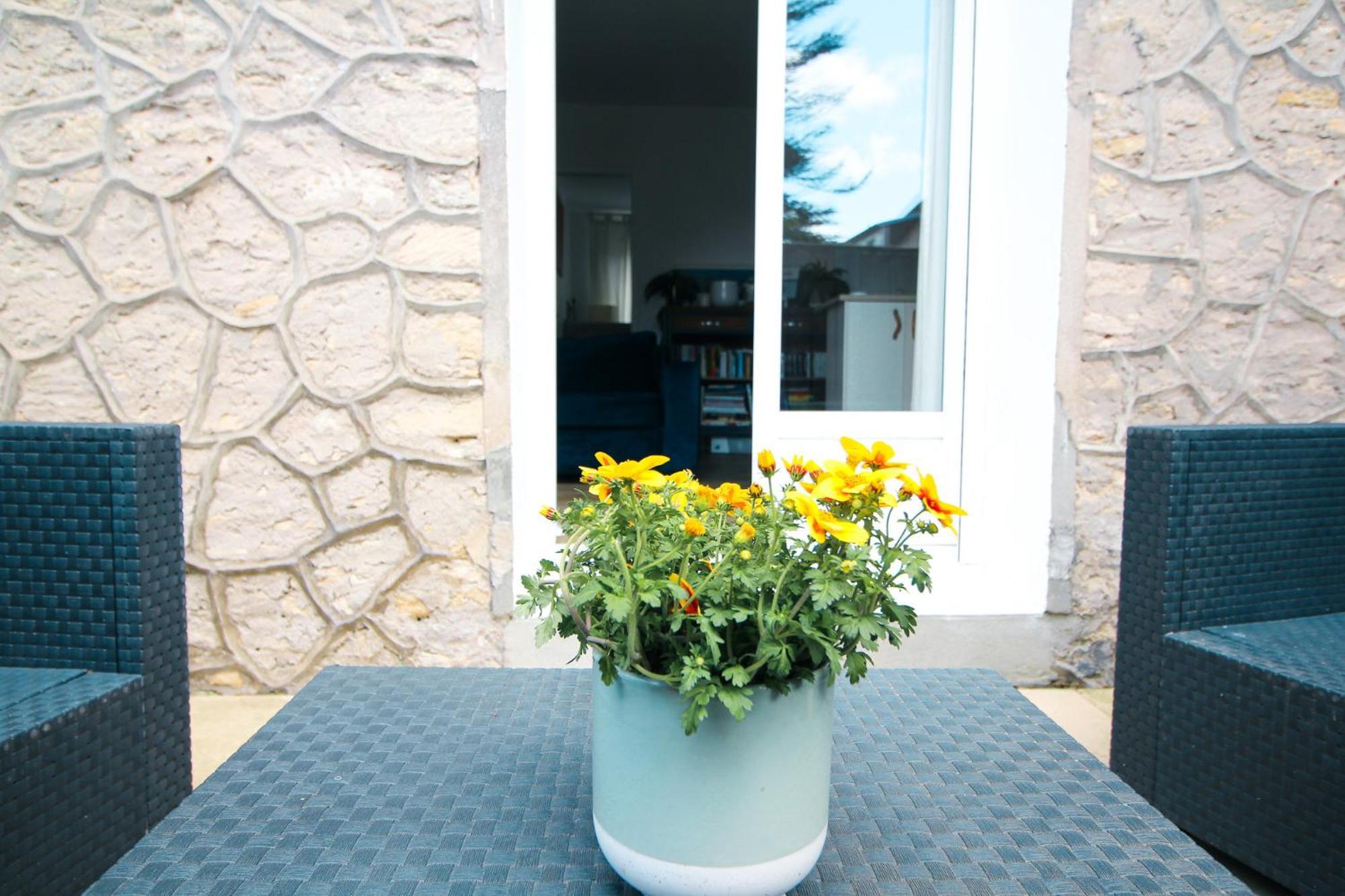 Appartement Avec Terrasse Privee, Plage A Pied Saint-Aubin-Sur-Mer  Esterno foto