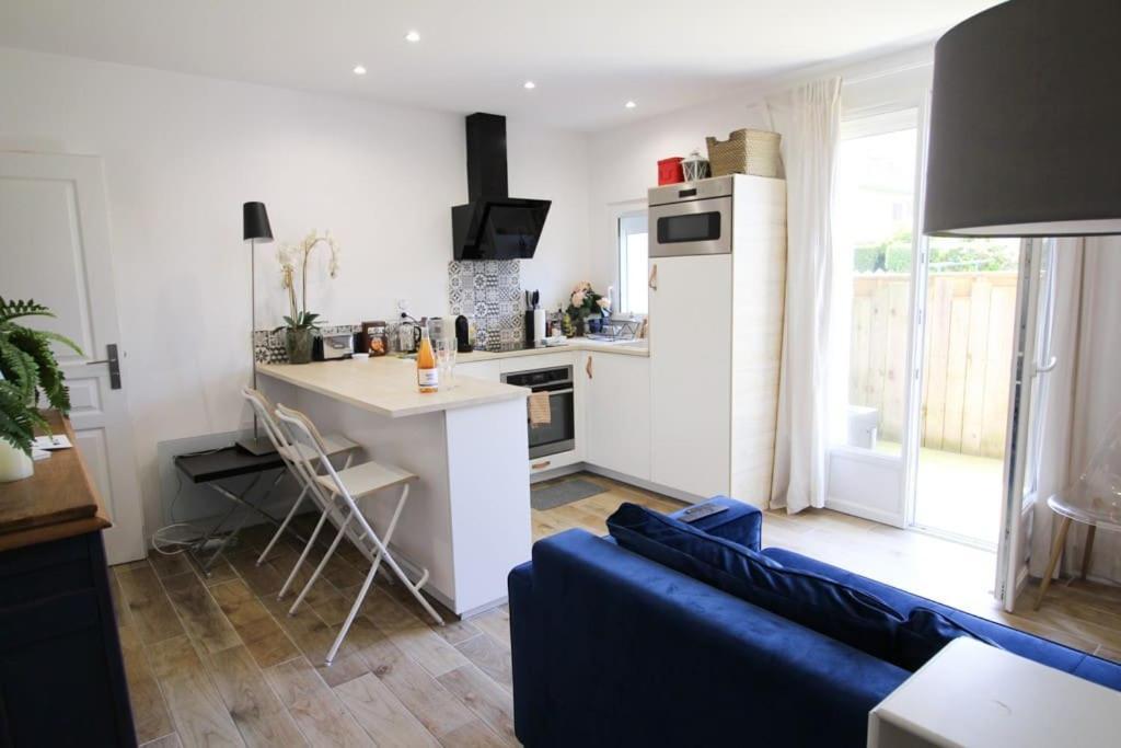 Appartement Avec Terrasse Privee, Plage A Pied Saint-Aubin-Sur-Mer  Esterno foto