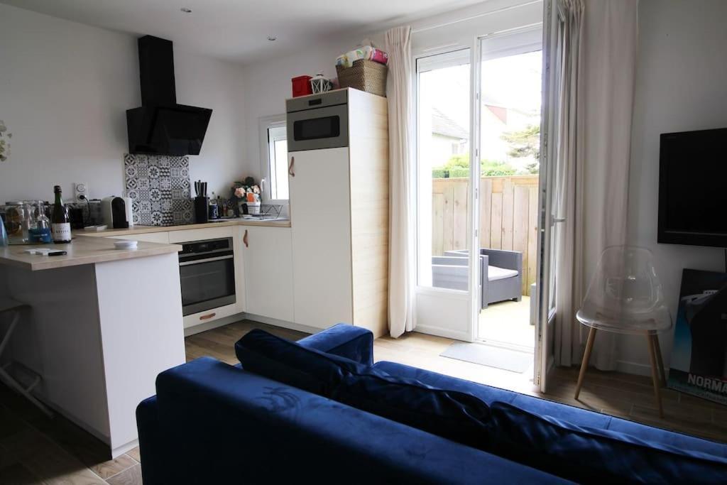 Appartement Avec Terrasse Privee, Plage A Pied Saint-Aubin-Sur-Mer  Esterno foto