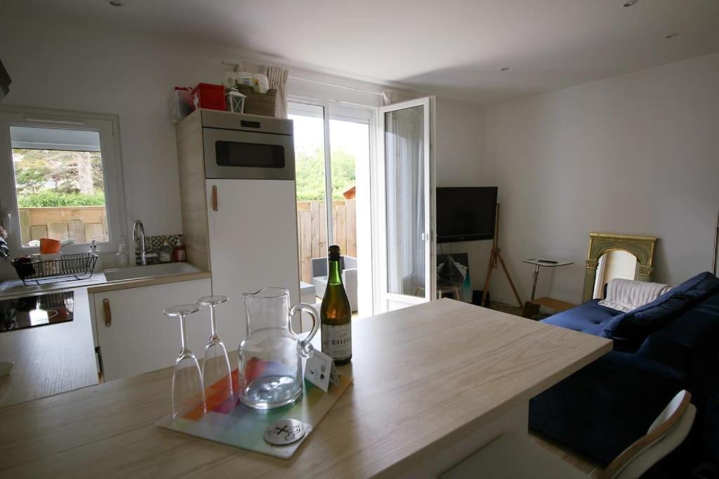 Appartement Avec Terrasse Privee, Plage A Pied Saint-Aubin-Sur-Mer  Esterno foto